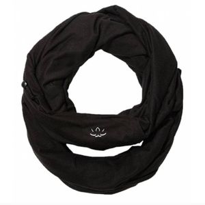 Beyond Yoga NWT Pocket Infinity Scarf Black Casual Athleisure